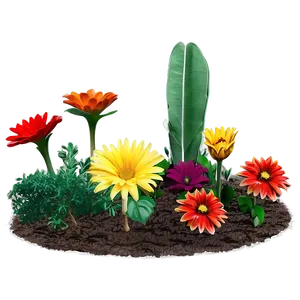 Seasonal Flower Bed PNG Ypa