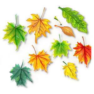 Seasonal Leaves Dropping Png 14 PNG image