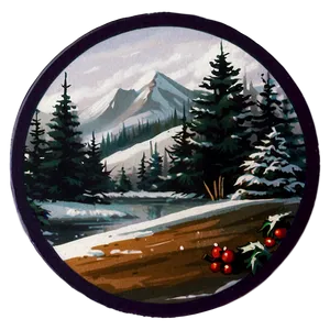 Seasonal Round Sticker Png 06282024 PNG image