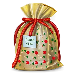 Seasonal Thank You Bag Png 06292024 PNG image