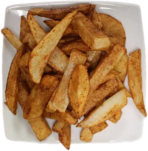 Seasoned Potato Wedges Plate