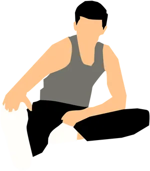 Seated_ Hamstring_ Stretch_ Illustration PNG