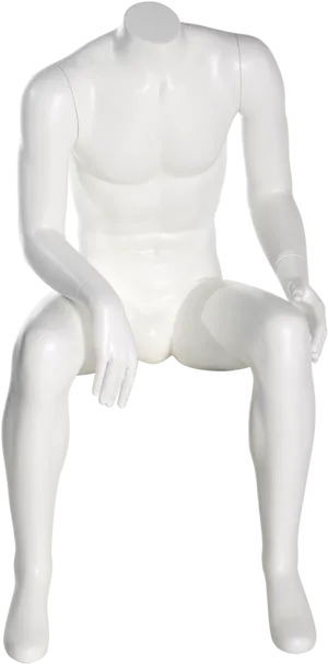 Seated Male Mannequin Display