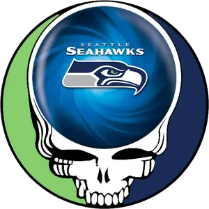 Seattle Seahawks Skull Logo Mashup