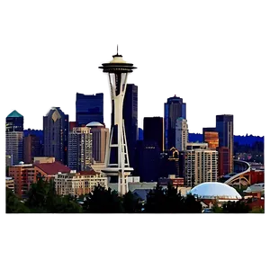 Seattle Skyline And Columbia Tower PNG 74