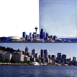 Seattle Skyline And Puget Sound PNG 06252024 PNG