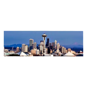 Seattle Skyline And Puget Sound Png Dqv PNG image