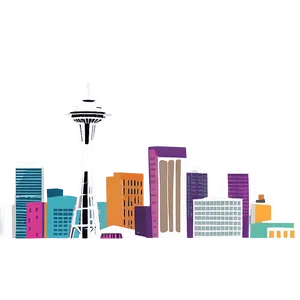 Seattle Skyline Panorama PNG 63