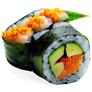 Seaweed Sushi Roll PNG 06282024