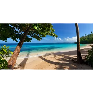 Secluded Beach Escape Png 06132024 PNG image