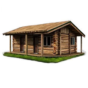 Secluded Cabin Building PNG 05242024