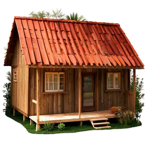 Secluded Cabin Building PNG Bxj