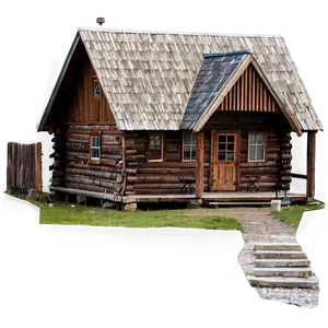 Secluded Cabin Building PNG Qlc