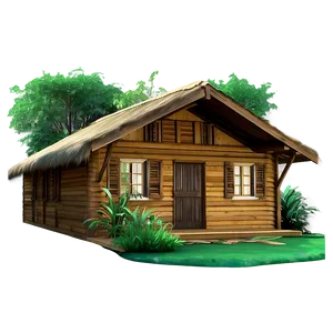 Secluded Forest Cottage Png 14 PNG image