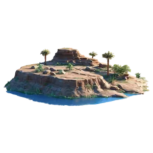 Secluded Mesa Oasis Png 92 PNG image