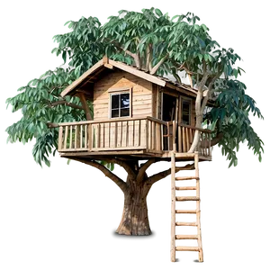 Secluded Tree House PNG 06282024 PNG
