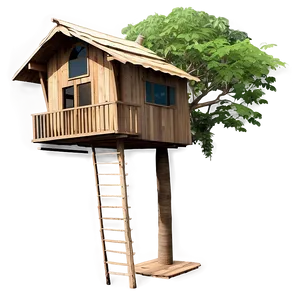 Secluded Tree House PNG 06282024