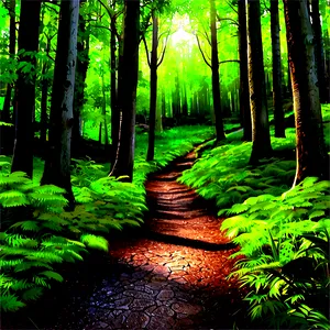 Secluded Woodland Path PNG Ctt26 PNG