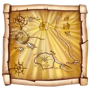 Secret Pirate Map Png 06252024 PNG image