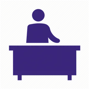 Secretary Silhouette Icon PNG image