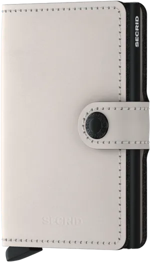 Secrid White Leather Wallet PNG