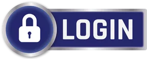 Secure Login Button Graphic PNG image