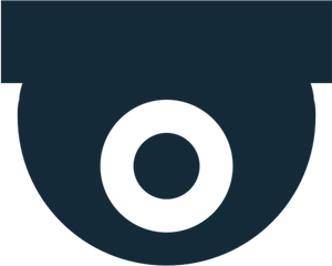 Security Camera Icon_ Blue Background PNG image