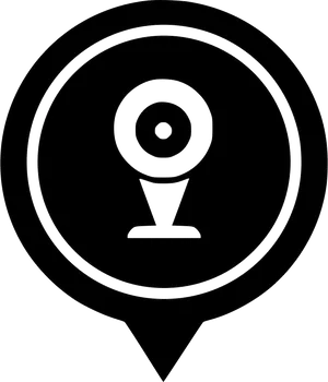 Security Camera Icon Simple Design PNG image