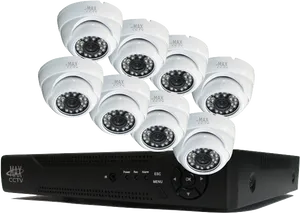 Security Camera Systemwith D V R PNG image