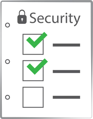 Security Checklist Vector PNG image