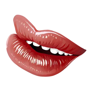 Seductive Lip Bite Illustration Png 06272024 PNG image