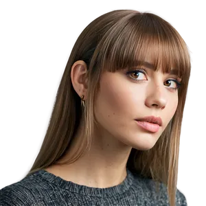 See-through Bangs Style Png 6 PNG image