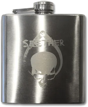 Seether Branded Stainless Steel Flask PNG