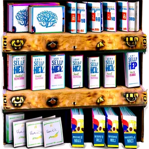 Self-help Books Shelf PNG Wfc48 PNG