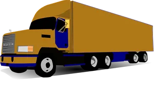 Semi Truck Illustration