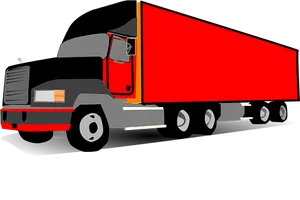 Semi Truck Side View Graphic
