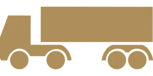 Semi Truck Silhouette Graphic