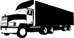 Semi Truck Silhouette