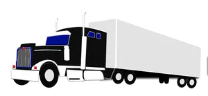 Semi Truck Silhouette