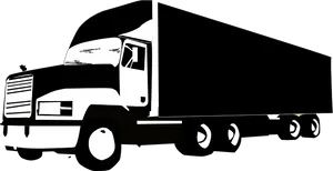 Semi Truck Silhouette