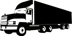 Semi Truck Silhouette