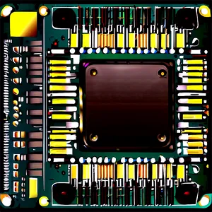 Semiconductor Microchip Vector Png 06282024 PNG image