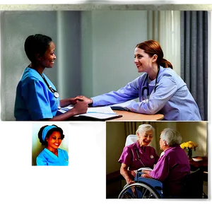Senior Care Nurse Png Bdp PNG image