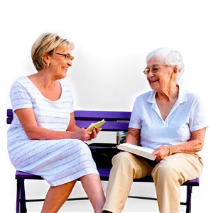 Seniors At Book Club Png 21 PNG image