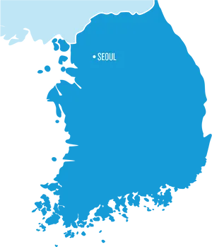 Seoul South Korea Map Vector PNG image