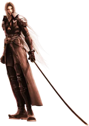 Sephiroth Final Fantasy V I I Standing Pose PNG