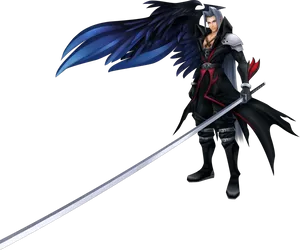 Sephiroth Final Fantasy Villain PNG image