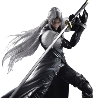 Sephiroth Final Fantasy Villain PNG image