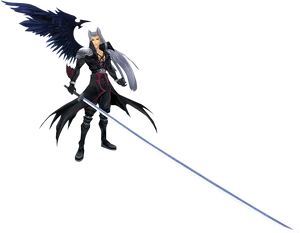Sephiroth Final Fantasy Villain PNG