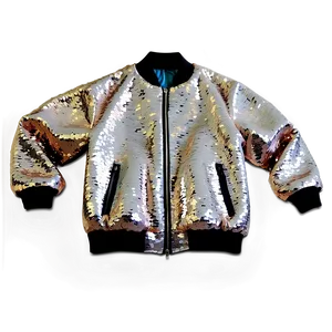 Sequin Bomber Jacket Sparkly PNG Elm